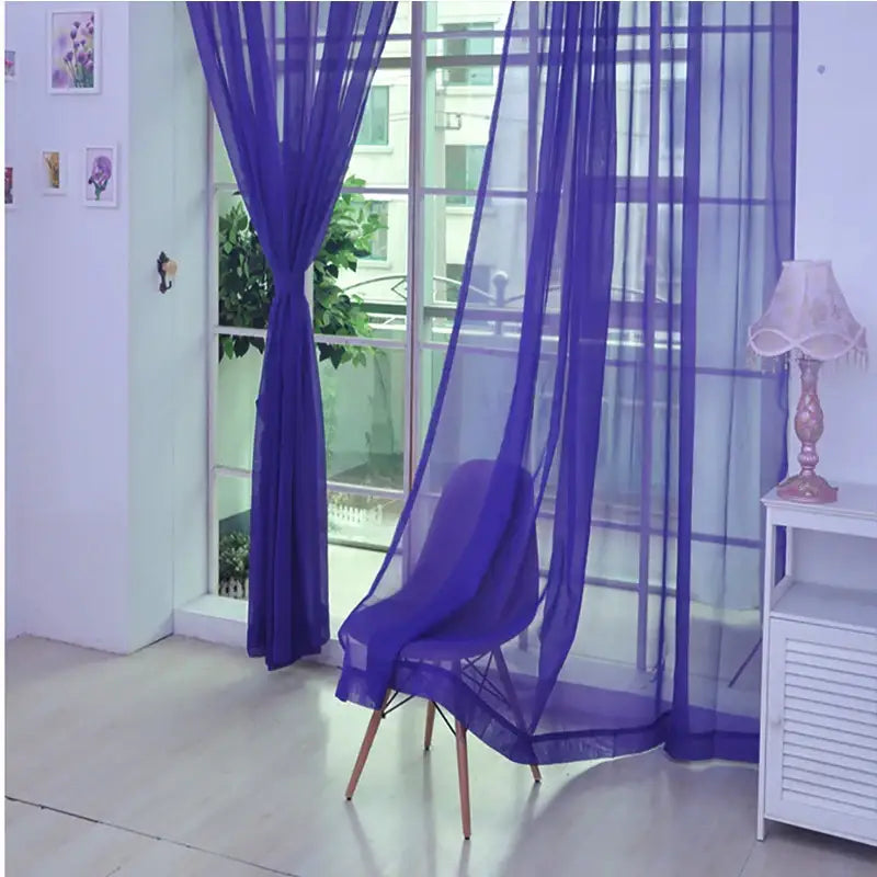 Transparent Sheer Curtain - sleek-selections