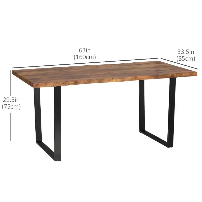 Industrial Kitchen Table - sleek-selections