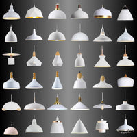 White Nordic Modern Hanging LED Light - sleek-selections