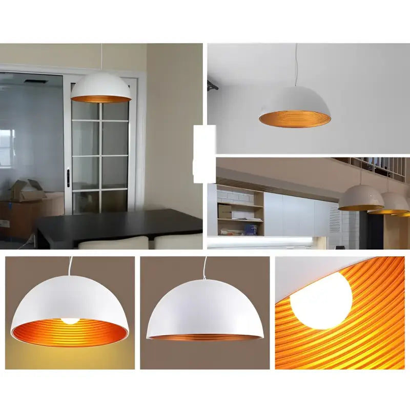 White Nordic Modern Hanging LED Light - sleek-selections
