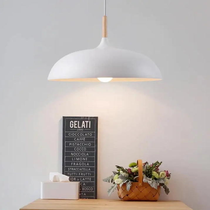 White Nordic Modern Hanging LED Light - sleek-selections