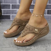 Women's Slide On Wedge Sandals - sleek-selections