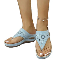 Women's Slide On Wedge Sandals - sleek-selections