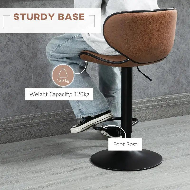 Vintage Microfiber Cloth Bar Stools - sleek-selections