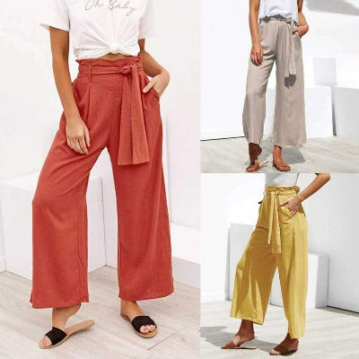 Cropped Wide Leg Pants sleek-selections