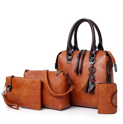 4 Piece fashion handbag bag retro - sleek-selections