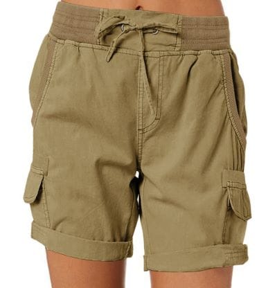 Casual High Waist Cargo Shorts sleek-selections