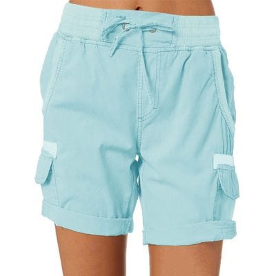 Casual High Waist Cargo Shorts sleek-selections