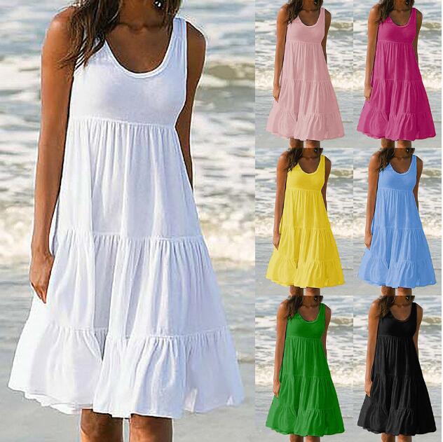 Sleeveless Summer Dress sleek-selections