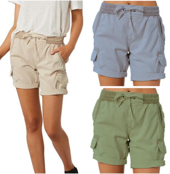 Casual High Waist Cargo Shorts sleek-selections