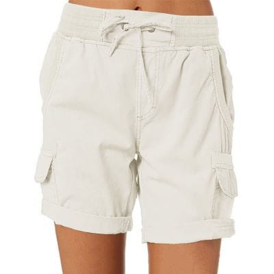 Casual High Waist Cargo Shorts sleek-selections