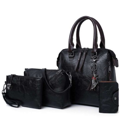 4 Piece fashion handbag bag retro - sleek-selections