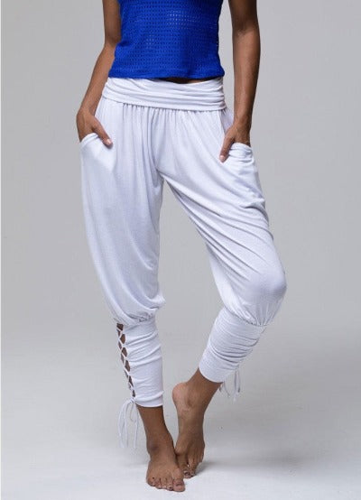 High waist pocket casual Pants sleek-selections