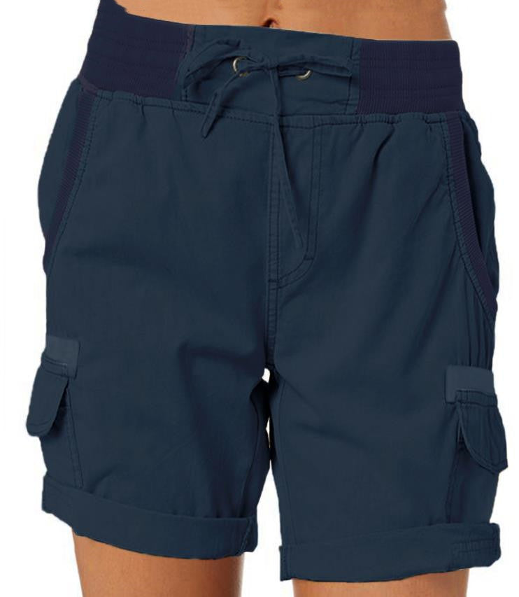 Casual High Waist Cargo Shorts sleek-selections