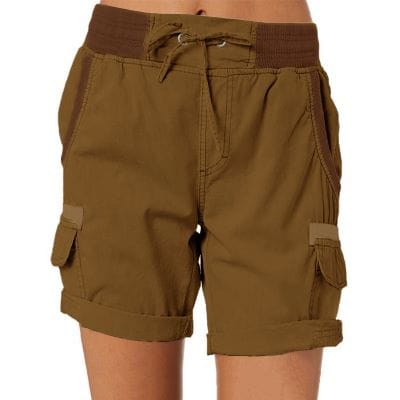 Casual High Waist Cargo Shorts sleek-selections