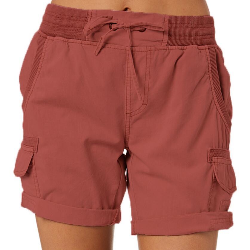 Casual High Waist Cargo Shorts sleek-selections